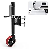MOMERYAYA Trailer Jack with Steel & PUR Wheel Heavy Duty Rust Resistant Coating Durable,Trailer Tongue Jack Stand,for RV Boat Anti Rust,1600 lbs 9" Lift