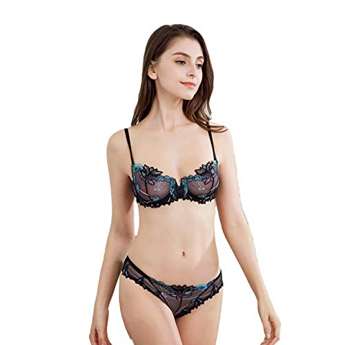 Soutien-gorge en dentelle transparente BaronHong parure mince sans effet coque