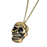 Kreatives und innovatives Design – Totenkopf-Abdeckung, voller Punk-Stil, Persönlichkeit und Individualität.