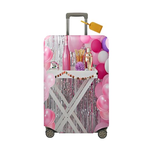 Mateju - Mateju Suitcase Cover 18-32 Inch Luggage Covers Protectors, 3D Balloons Trolley Case Protective Cover Washable Anti-Scratch Elastic Travel Suitcase Protector (Balloons K,S)