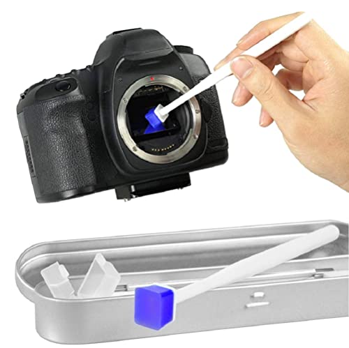 Minadax Barra de gel para limpieza de espejo y sensor de cámara para DSLR en caja de metal Cover