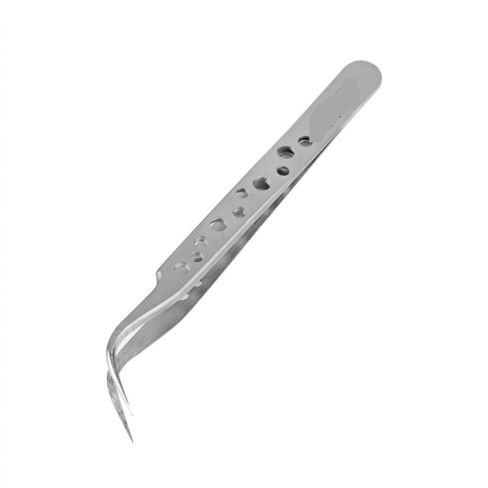 Byoblu Bent Electronics Industrial Tweezers Anti-Static Curved Straight Tip Precision Stainless Forceps Phone Repair Hand Tools Sets (Size : A, Color : )