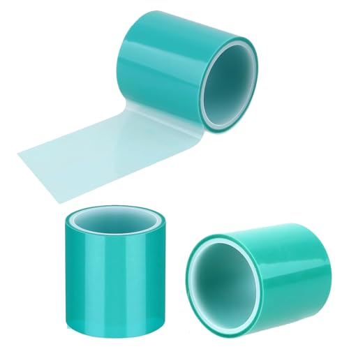 PXRLMYF 3 Rollen Nahtlose Klebeband Harzband Klebstoff Dekoratives UV-Klebeband Craft Paper Tape für Basteln, DIY, UV Harz(Hellgrün)