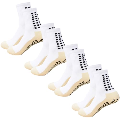 fjberrtsat Men's Socks Soccer Non Skid Ball Football Socks Anti-Slip Athletic Non Slip Pads for Basketball Sports Sock