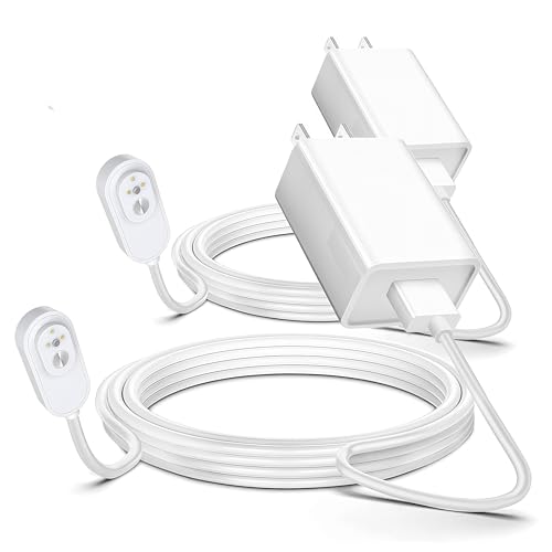 Arlo Camera Charger 2 Pack 10FT Compatible with Arlo Pro 5S 2K Pro 4 Pro 3 Ultra 2 Ultra Floodlight Go 2 Cameras arlo Magnetic Charging Cable Outdoor Weather Resistant Connector Power Adapter
