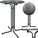 KESSER® Gastro Stehtisch klappbar Ø 80 cm - Gastronomie Bistrotisch rund - Wetterbeständiger Klapptisch Gartentisch - Runder Partytisch - Hitzebeständig - Stabil und sicher