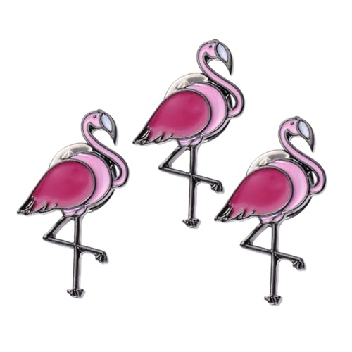 Insignia para las mujeres con broche de flamenco de fijación segura 2