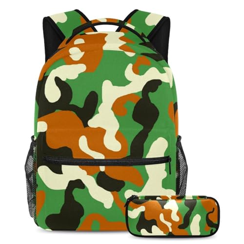 Sac à dos scolaire solide anti-déchirure avec trousse assortie pour adolescents