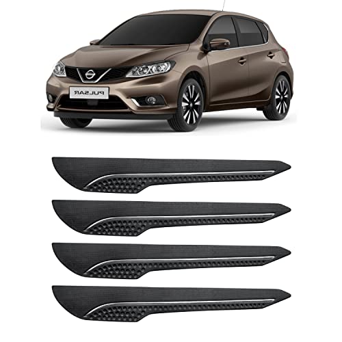 Image of AOSIS-Car Bumper Protector /Bumper Guard for Nissan Pulsar with Single Chrome Stripe (4-Pcs)