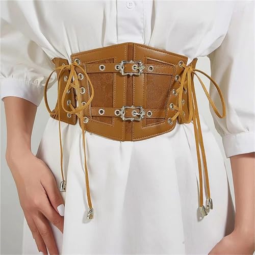 Elastic Plus Size Lace Corset Belts for Women Wide Stretch Cummerbunds Female Goth Punk Dress Belt Waistband2
