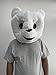To.beone Plush Polar Bear Mascot Head Costume Bear Mask Adult Costume