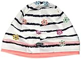  maximo Mädchen Beanie, Jersey, Bund Double Layer Mütze, Mehrfarbig (Wollweiß-Bunte Blumen 31), 51