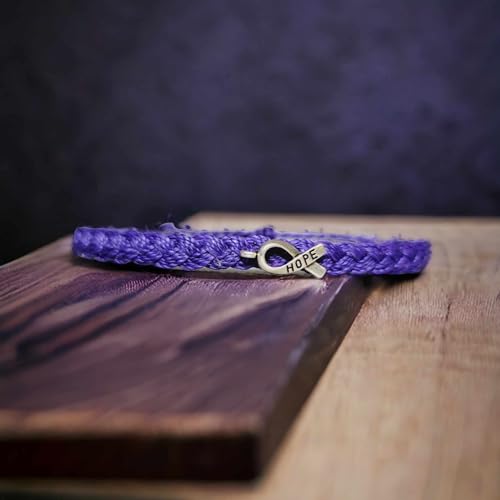 Pancreatic Cancer Awareness Bracelets | In Support of Loved Ones Battling Cancer | Fund Raising | Gift for her | him | Braided.3
