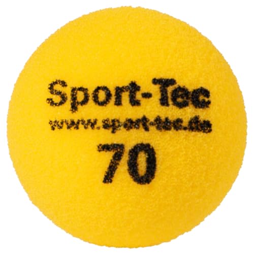 SPORTTEC Bola de Espuma sin Recubrimiento, Ø 7 cm, Amarilla