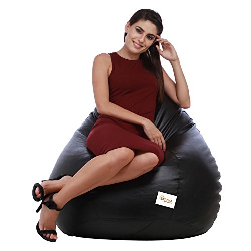 Image of Sattva Classic Bean Bag Cover Without Beans XXXL Size - Black