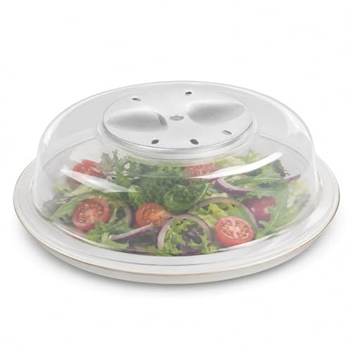 PARENCE.- Cloche pour le Micro Onde Universelle/Couvercle Alimentaire, Tranpsarent