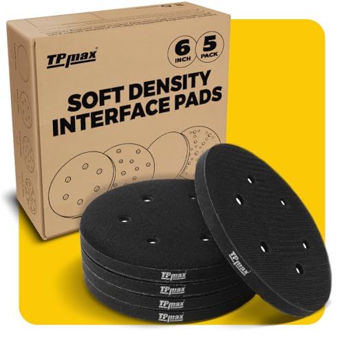 5 Pack 6 Inch Sanding Interface Pads for Sander