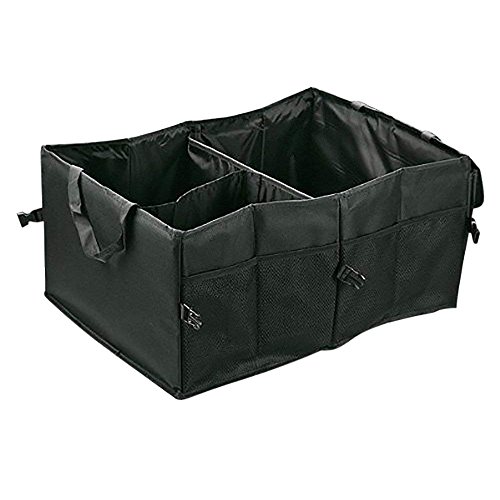 Marrywindix Multipurpose Black Oxford Fabric Foldable Car Cargo Storage Case for Travel Vacation Camping