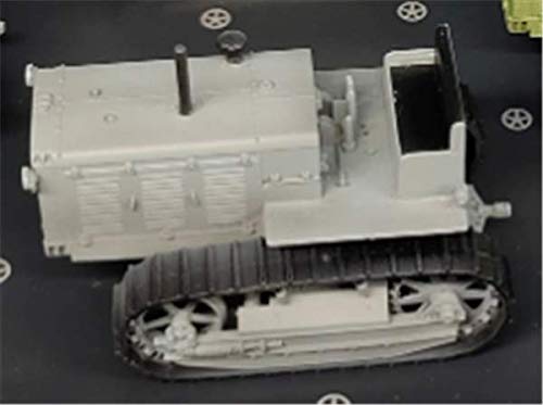Tracteur S-65 Russe miniature 1/72 FloZ pour décor de diorama militaire et collectionneur de char