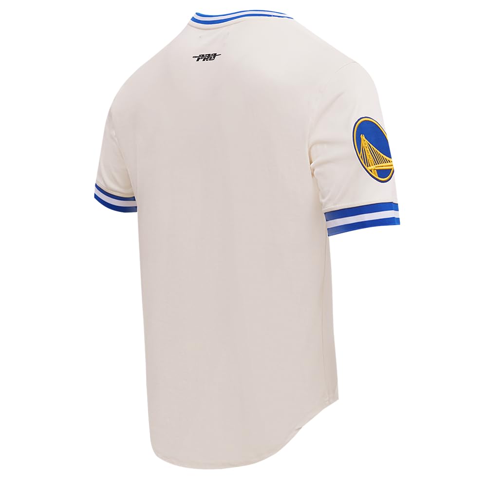 Pro Standard Męska koszulka NBA Golden State Warriors Retro Classics S/S, Skorupka jajka/królewski błękit, L