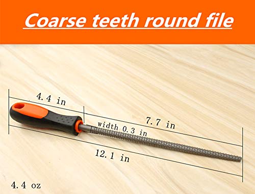 Sdfsx 8 Inches Woodworking Rasp Coarse Tooth Wood Rasp Files Woodworking Carving Filing Hand Tools 3-Piece Set Wood Course Cut Rasp Wood Rasp File Set #TOP4