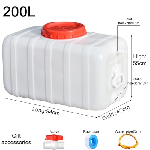 LICOME Water Container with Tap Portable Water Storage Bucket Perfect for Camping Hiking Climbing Or Other Travel Outdoor Activities(200L)