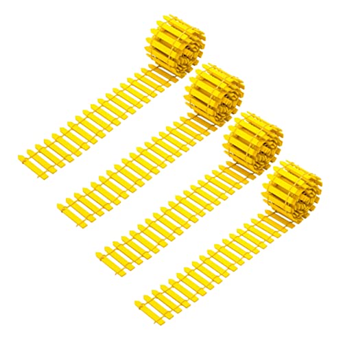 TOYANDONA 4pièces Clôture De Jardin Miniature pour Maison De Poupée Accessoire Décoratif Modèle De Clôture pour Aménagement Paysager