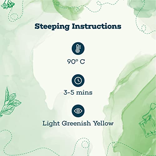 Image of Timeless Blends by The Hillcart Tales Emerald Green Tea Bags 25+5 Pieces, Premium Green Tea Leaves With Nourishing Antioxidants and Flavonoids, Refreshing Aroma & Natural Rejuvenate, 60 gms