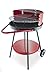 Galileo Casa 2137070 Barbecue Grill, Tondo con Ruote, 50 x 85 cm, Rosso, Ferro, 50 cm
