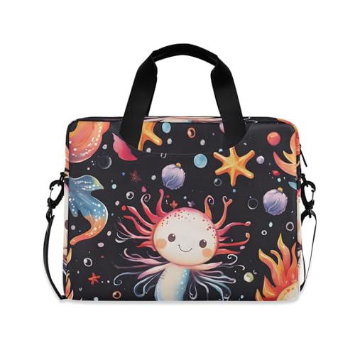Bolso maletín para portátil con estampado Axolotl, 13-15.6 pulg