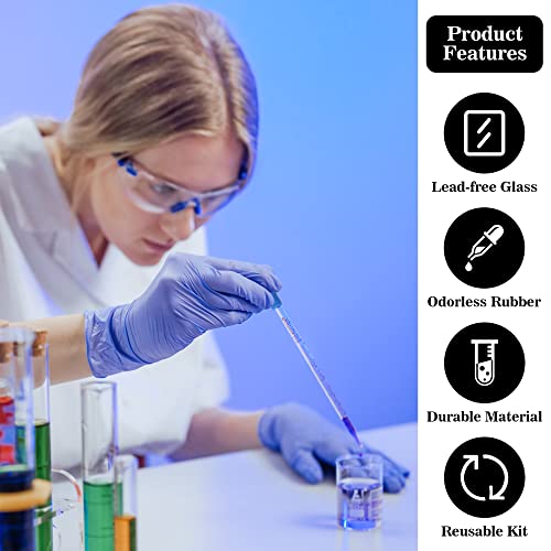 Omoojee 003 3Pcs Glass Pipettes Dropper thumb #5