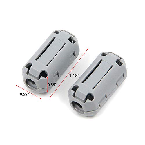 Bitray 3D Printer 1.75 Filament Filters Cleaner Blocks Flame Resistant Rubber Foam Wiped Off Debris for 3D Printer, Cleaner Blocks Anti-Static Dust Remover Flame Resistant Rubber Foam,Gray (2 PCS)