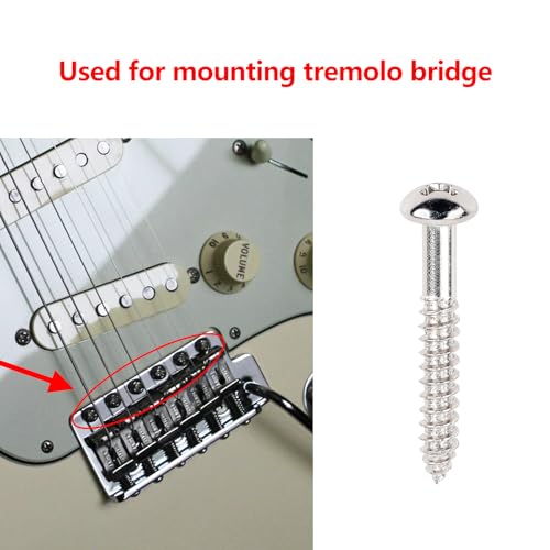Vis de montage pour restaurer le chevalet d'une guitare Squier M3.5