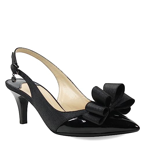 J. Renee Gabino Women's Pump, 9 B(M) US, Black-Black-Patent