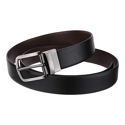 Image of BlacKing Belts For Men Reversible [Black /Brown] Leather 1.25 waist Strap Fashion Dress Buckle