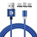 Produktbild UGI 3 in 1-Magnet-Ladekabel Micro USB-Ladekabel für Android/IOS/Typ C 360° Rundkabel kompatibel für iPhone X 8 7 6 Plus 5 5c Samsung Galaxy S6 S7 S8 und mehr