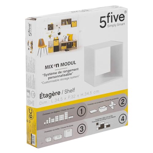 5five - Regal 1 Fach Mix n modul weiß