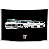 ENMOON Flag For Vertical Checkered Carnissan (3x5ft, Anti-fade Poly?150D) Premium Quality with Two Brass Grommets Vibrant Colors For Garage Man Cave