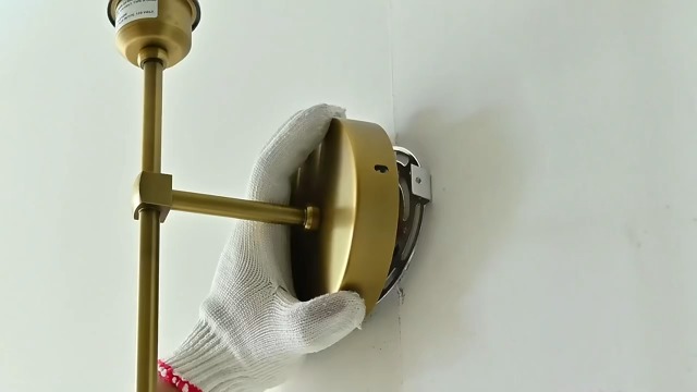 Image of Wall Sconces Sets of 2, Classic Brushed Brass Sconces Wall Lighting, Hardwired Bathroom Vanity Light Fixture with Fabric Shade for Bedroom Living Room Hallway Kitchen (Bulbs Included)(Warm light)
