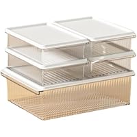 タッパウエア新品 Amazon｜5個入り 密閉容器フラットフラット冷蔵庫タッパーPP家庭