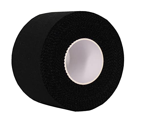 Black Athletic Tape (3 Pack) - Latex Free - Hypoallergenic - Easy Tear Breathable Cotton Sports Tape (Black) #TOP1