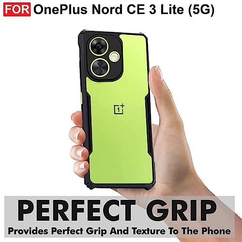 Image of Amazon Brand- Solimo Mobile Cover (Soft & Flexible Back Case with Cushioned Edges) for OnePlus Nord CE 3 Lite 5G (Black)