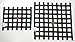 RaceQuip Race Car Window Net Ribbon Style SFI 27.1 Certified Black 15H x 21W 726002