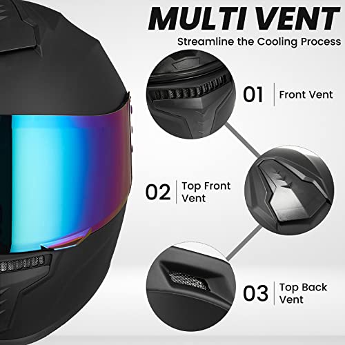 AUBOA Full Face Motorcycle Helmet