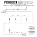 612 Vermont 100 Red Christmas Lights on a White Wire String, UL Approved, Indoor and Outdoor Use, 18’ of Lighted Length, 20’ of Total Length
