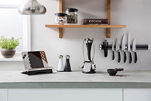 Robert Welch Signature Cookbook & Tablet Stand. Multi Award Winning Design - Made from 18/10 Stainless Steel and ABS. Features Magnets to Hold Recipes in Place. - Image 8