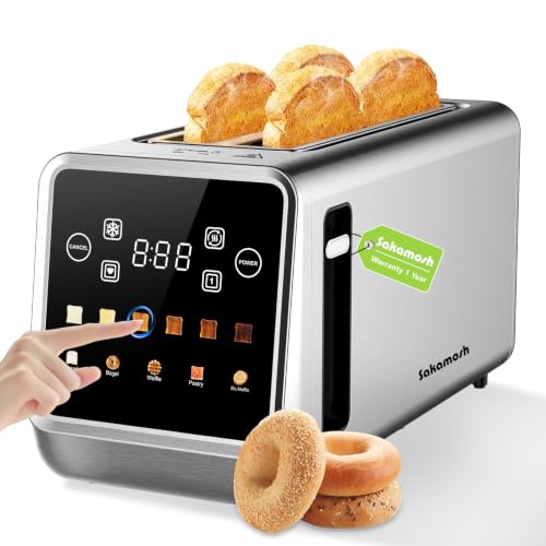 SAKAMOSH 4 Slice Smart Touch Toaster