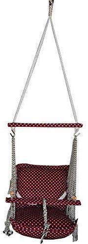 Medigo Multi Color Cotton Swings for Kids with Safety Belt 1 Piece