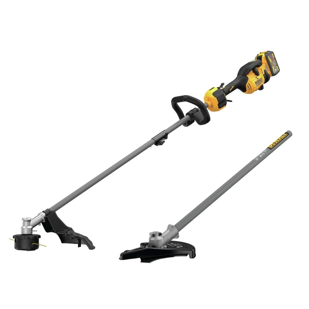 Dewalt DCST972X1DWOAS5BC-BNDL 60V MAX Brushless Lithium-Ion 17 in. Cordless String Trimmer Kit (9 Ah) and Brush Cutter Attachment Bundle
