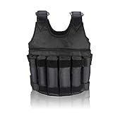 ELBME Weighted Vest, 20KG Weight Jacket Exercise Weightloading Training Waistcoat for Boxing Workout Fitness Running Weightlifting Training Powerlifting
